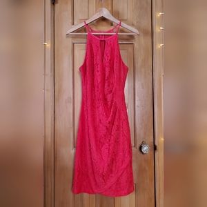 Guess, Size 12, Coral Lace Dress